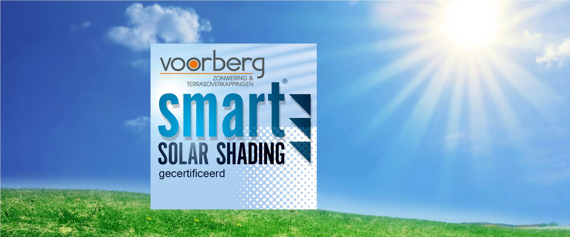 Page smart solar shading Voorberg Zonwering header