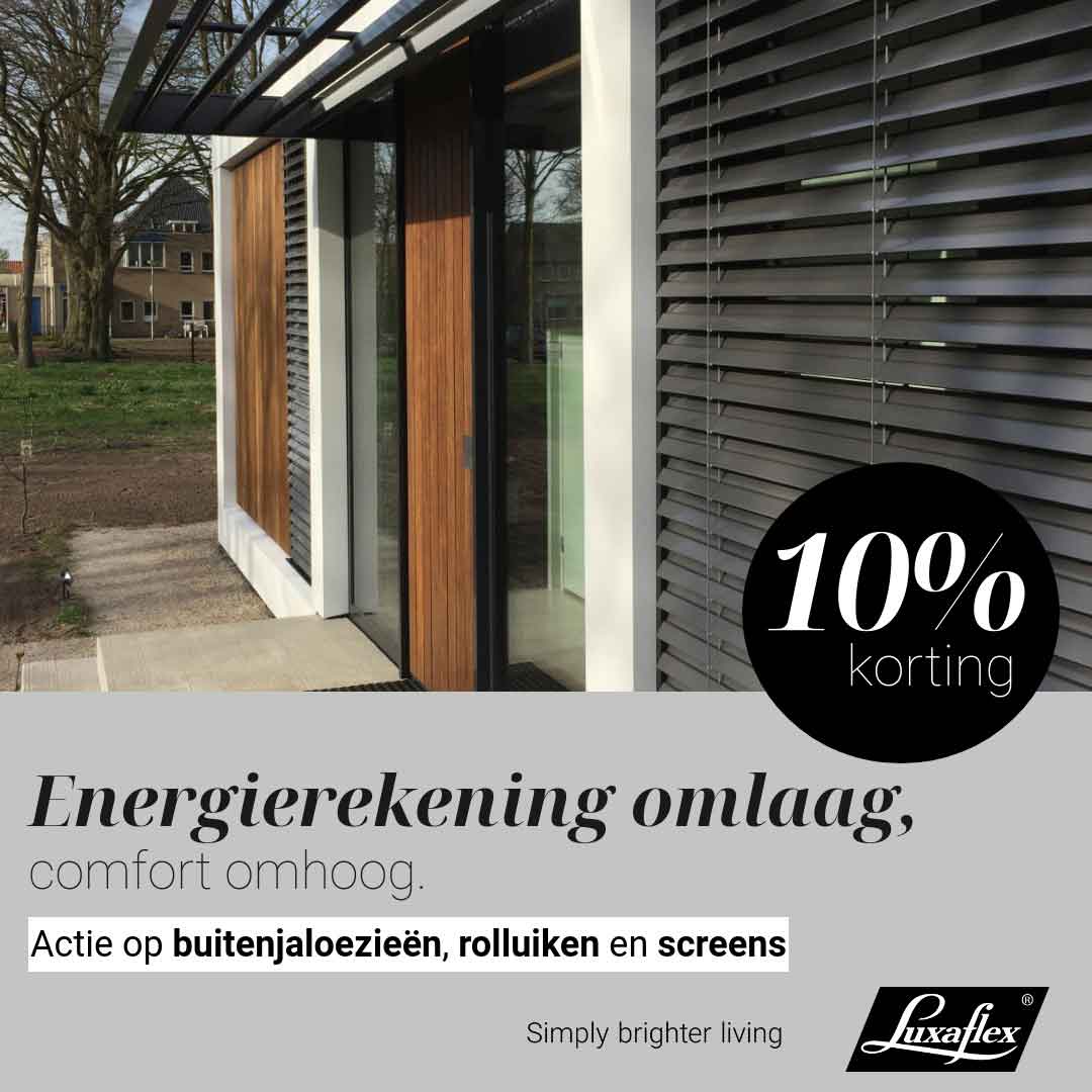 Actie Luxaflex buitenjaloezieën