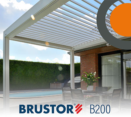 Brustor B200 en B200XL lamellen overkapping