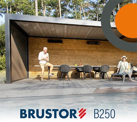 Brustor B250 en B250XL lamellen overkapping