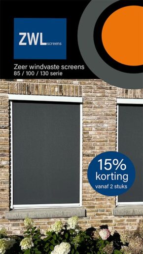 15% korting ZWL screens